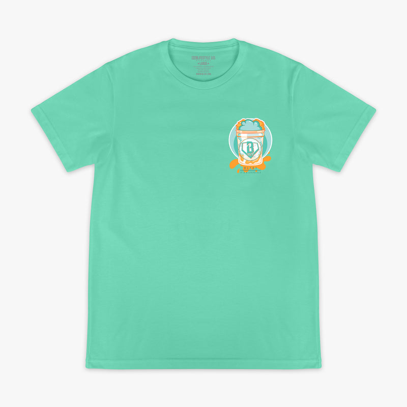 Sweet Spot Tangerine Freeze graphic tee — front view