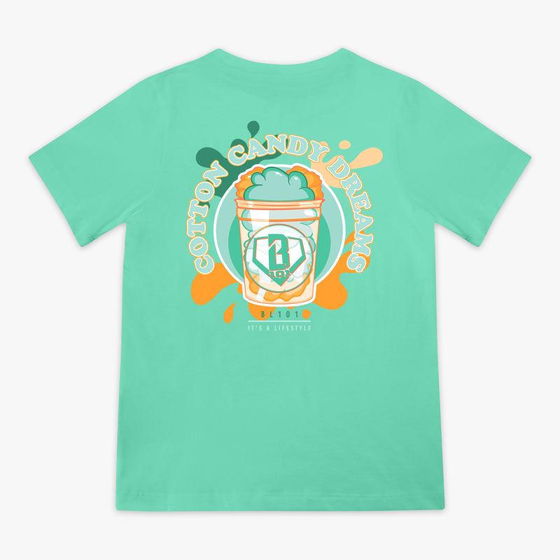 Sweet Spot Tangerine Freeze youth graphic tee — back view