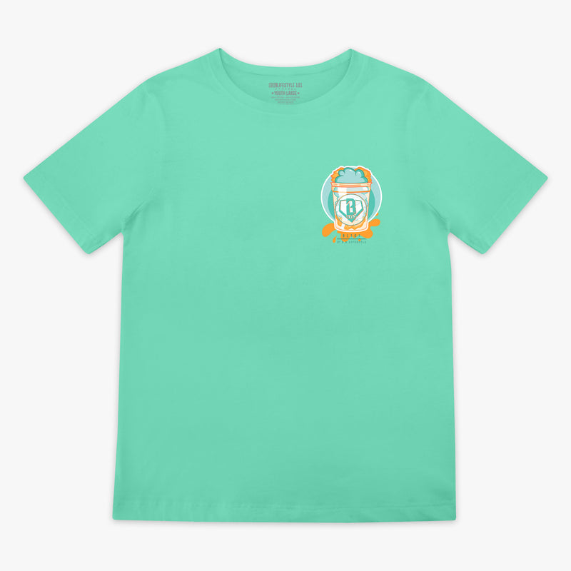 Sweet Spot Tangerine Freeze youth graphic tee — front view