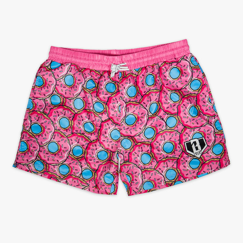 Trunks with “Donut Swim Trunks” design — front view