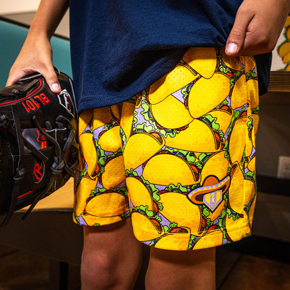 Taco Youth Shorts - Baseball Lifestyle 101