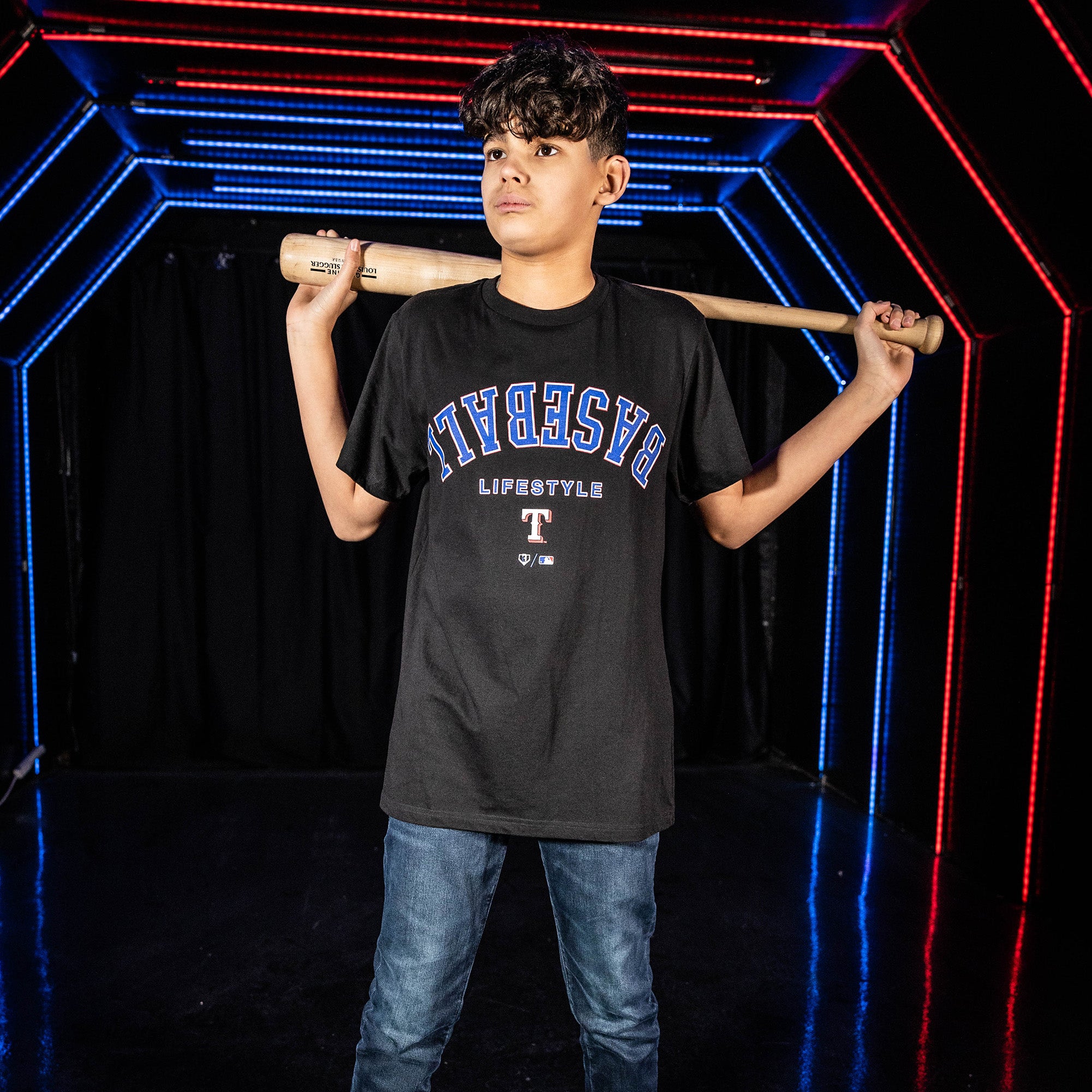 Texas Rangers Upside Down Youth Tee