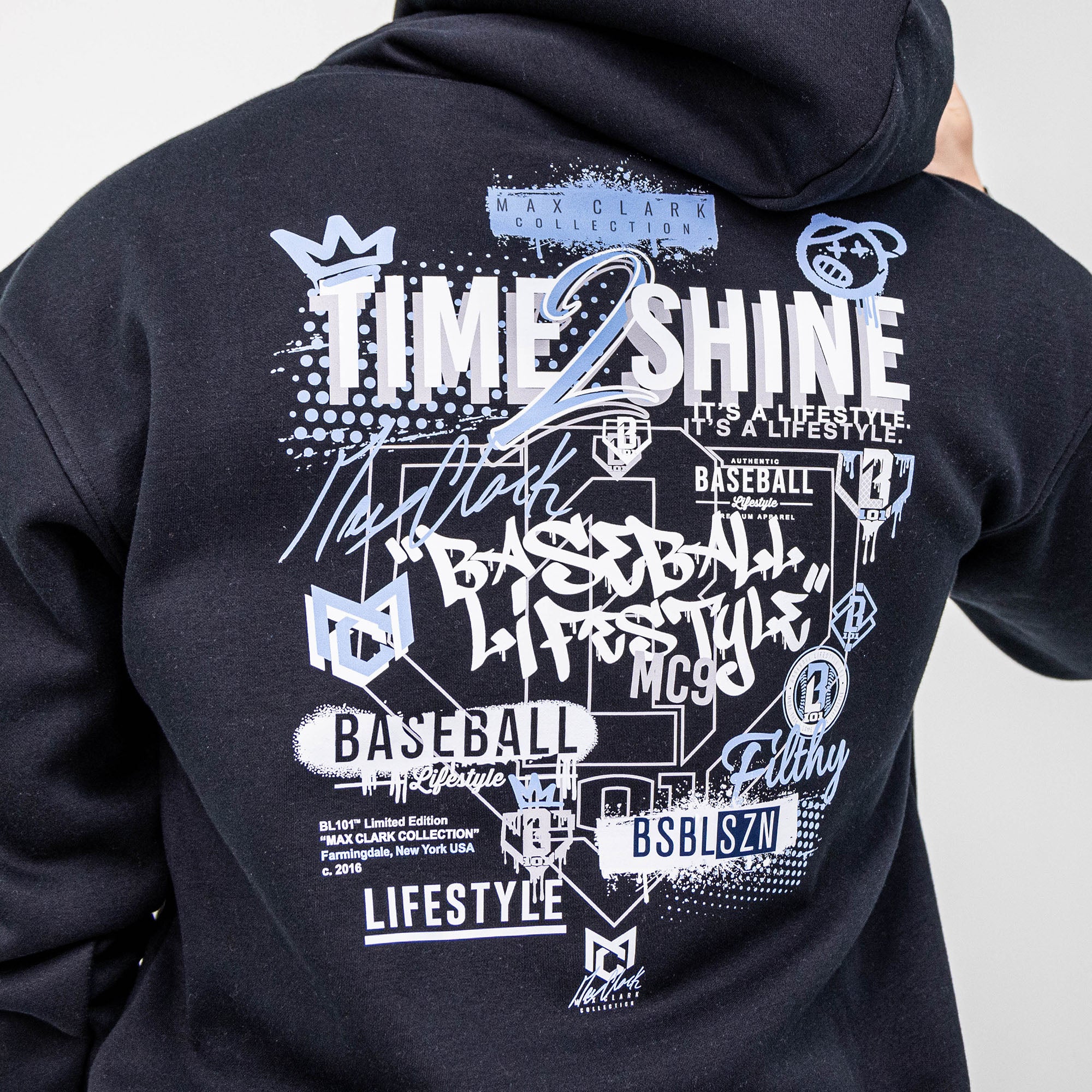 Time 2 Shine Icons Youth Hoodie - Black – Baseball Lifestyle 101