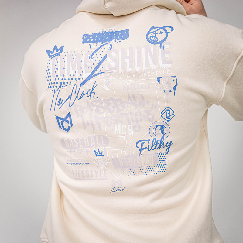Time 2 Shine Icons Hoodie - Bone