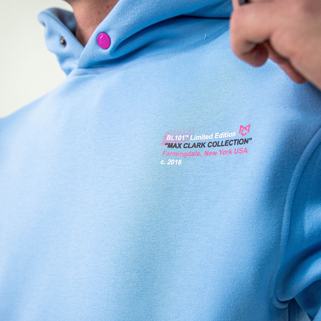 Time 2 Shine Icons Hoodie - Cotton Candy Blue