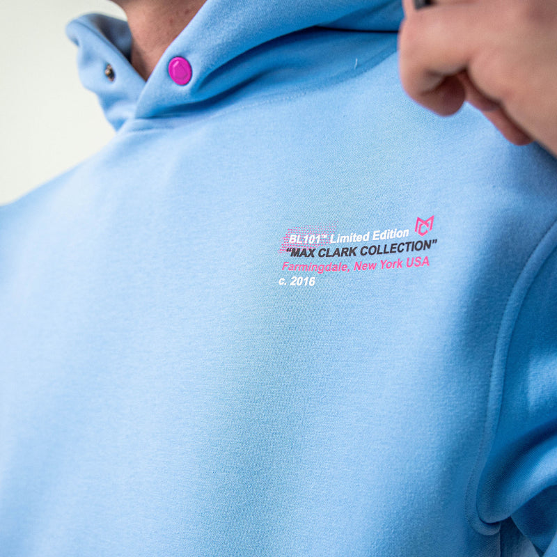 Time 2 Shine Icons Hoodie - Cotton Candy Blue