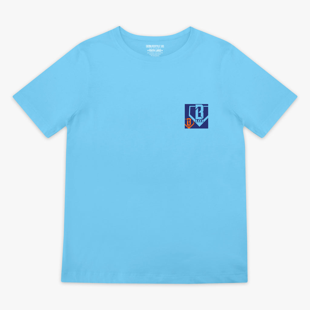 Blue Trash Talk Youth youth graphic tee — front view