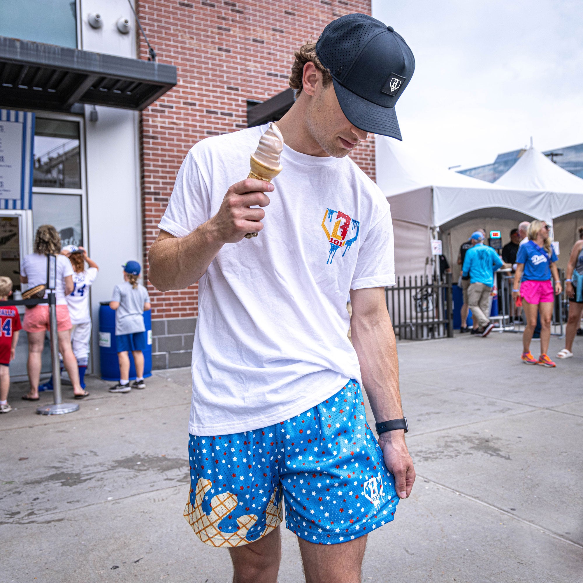 Baseball Lifestyle 101 Youth Ice Cream Shorts USA / Youth Large