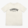 Upside Down Baseball Youth Tee - Cream/Black