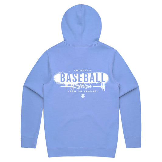 blue baseball hoodie, blue youth baseball hoodie