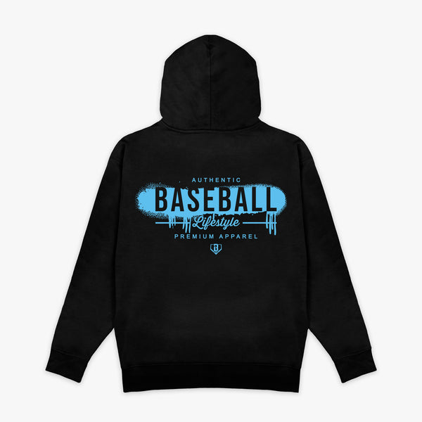 Vandal Hoodie Black/Light Blue – Baseball Lifestyle 101