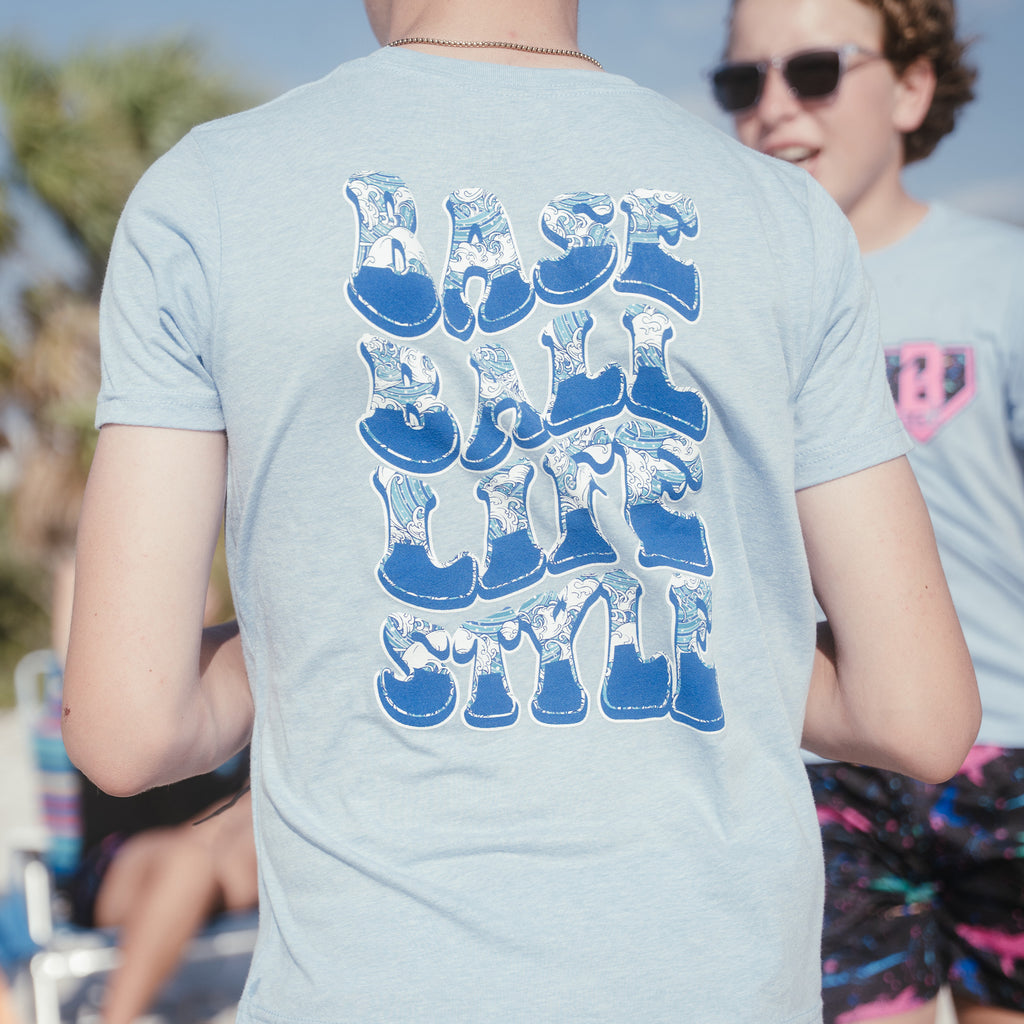 Wave Youth Tee - Cotton Candy Blue
