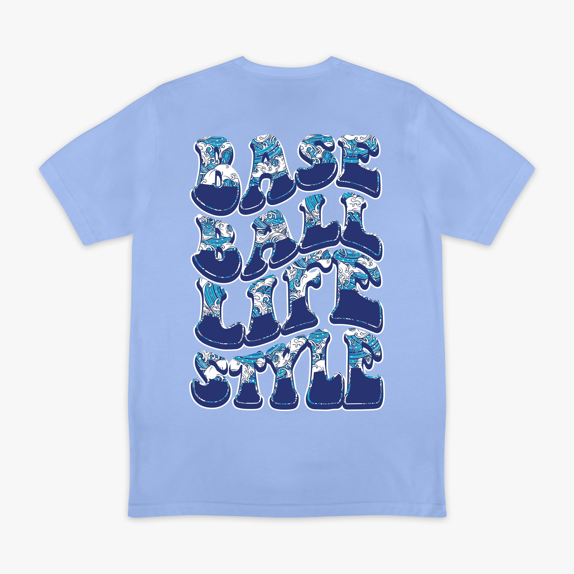 Wave Tee - Cotton Candy Blue