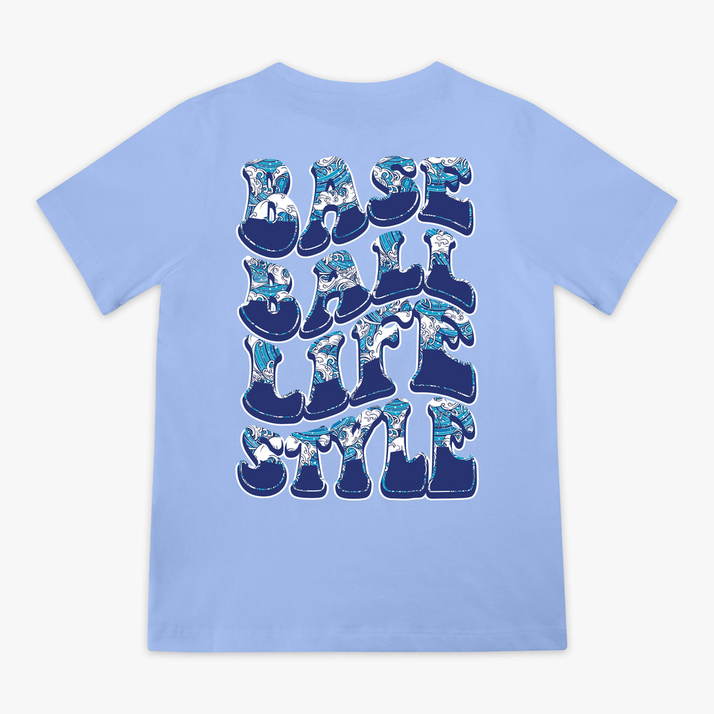 Wave Youth Tee - Cotton Candy Blue
