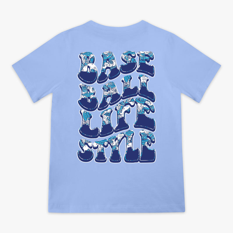 Wave Youth Tee - Cotton Candy Blue