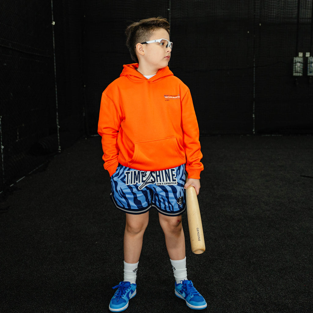 Max Clark Tiger Youth Court Shorts - Blue