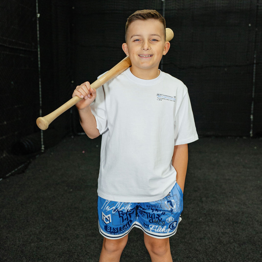 Time 2 Shine Icons Youth Court Shorts - Blue