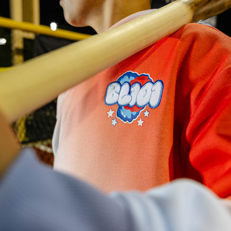 Youth model wearing red, white & blue Cotton Candy USA youth hoodie