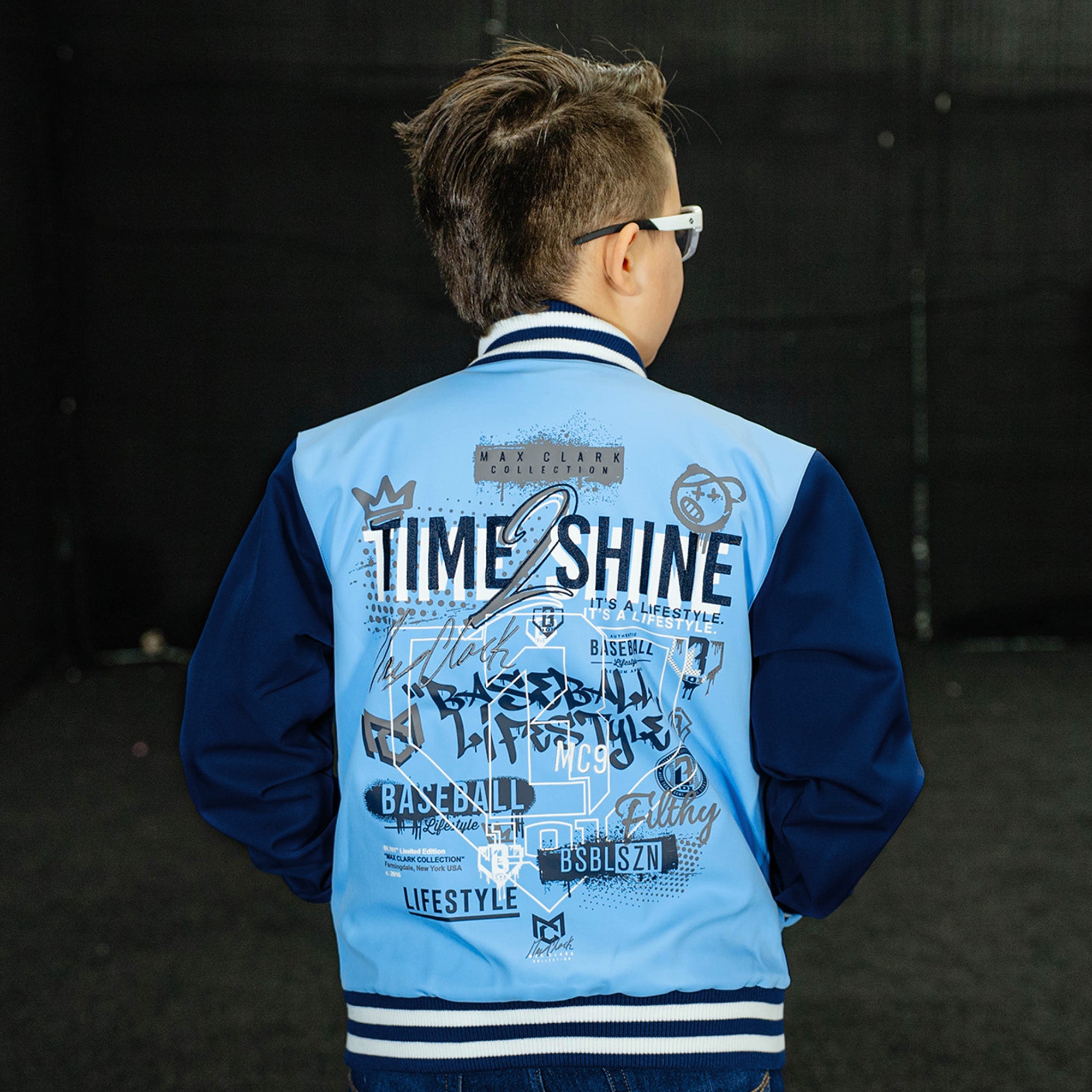 Max Clark Youth Bomber - Blue