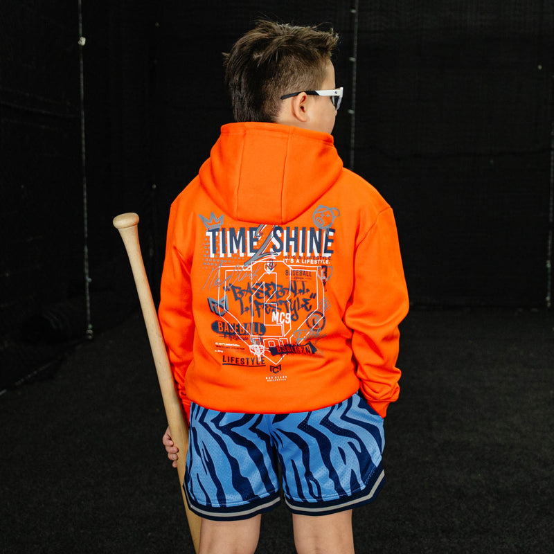 Max Clark Tiger Youth Court Shorts - Blue