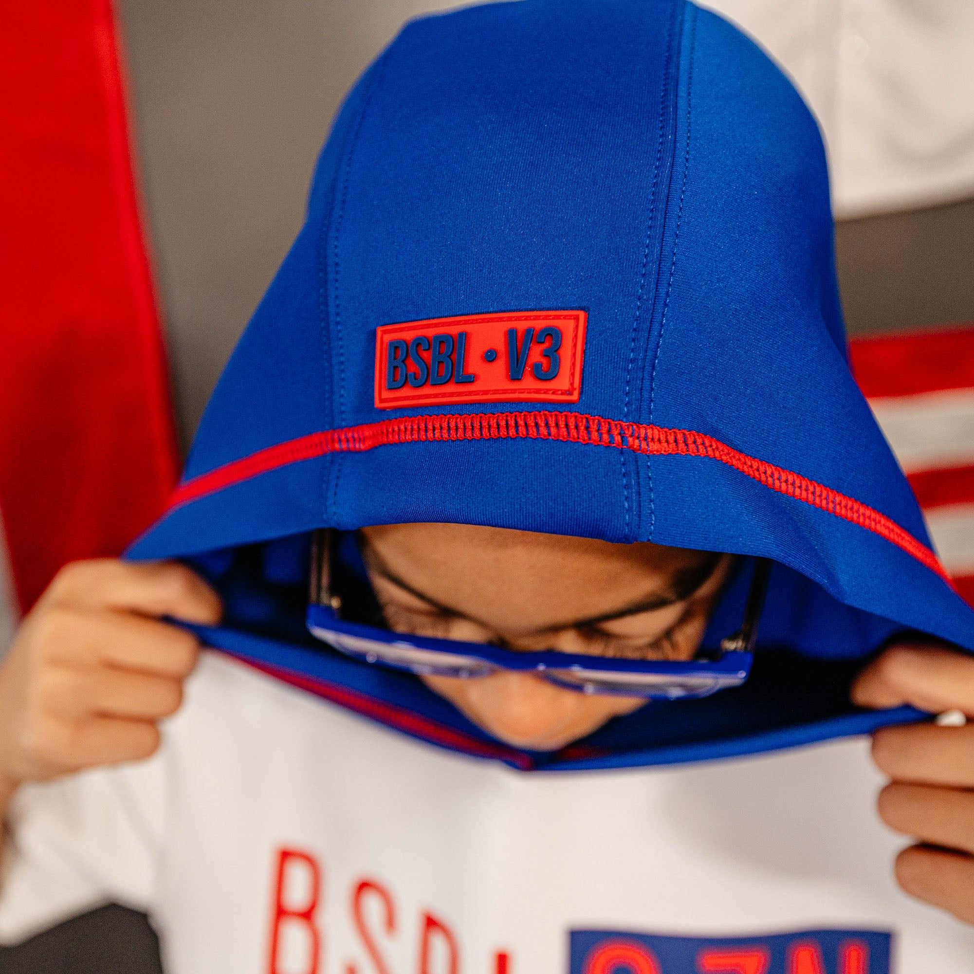 BSBL-SZN Youth Short Sleeve Hoodie V3 - Puerto Rico