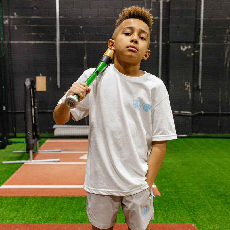 BL 101 X PSD Scoops Youth Tee - White