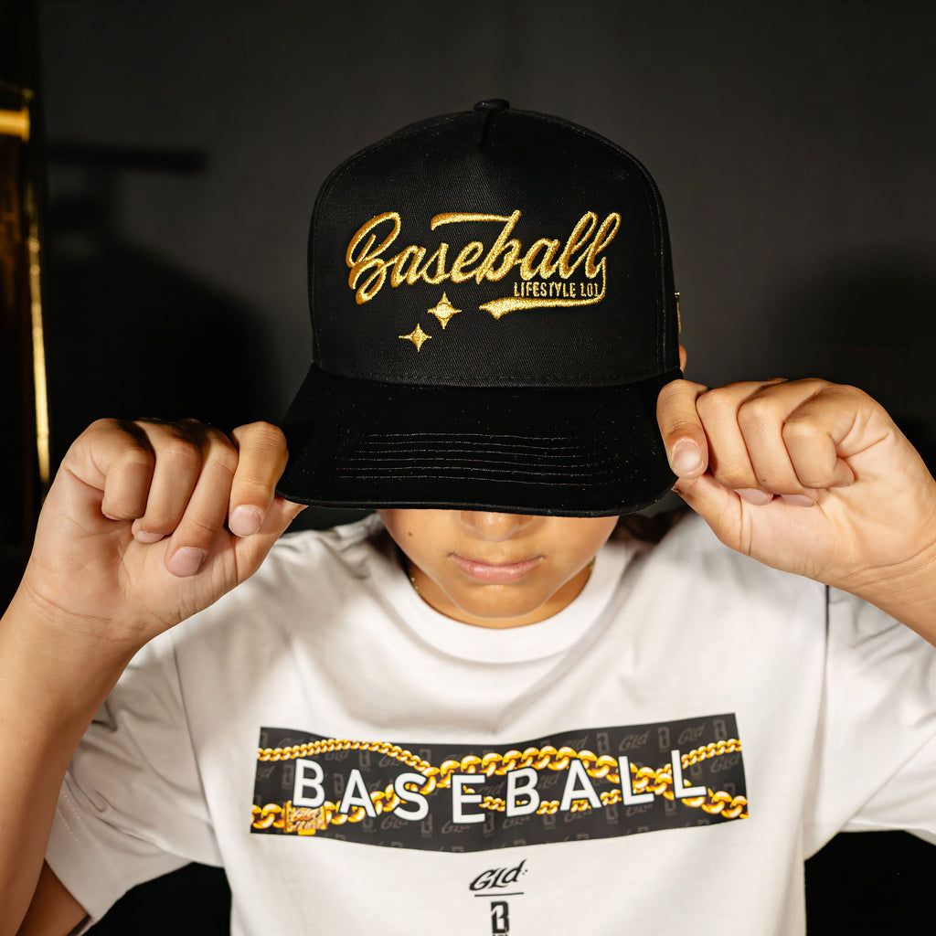 Black Built For the Diamond youth hat — back view