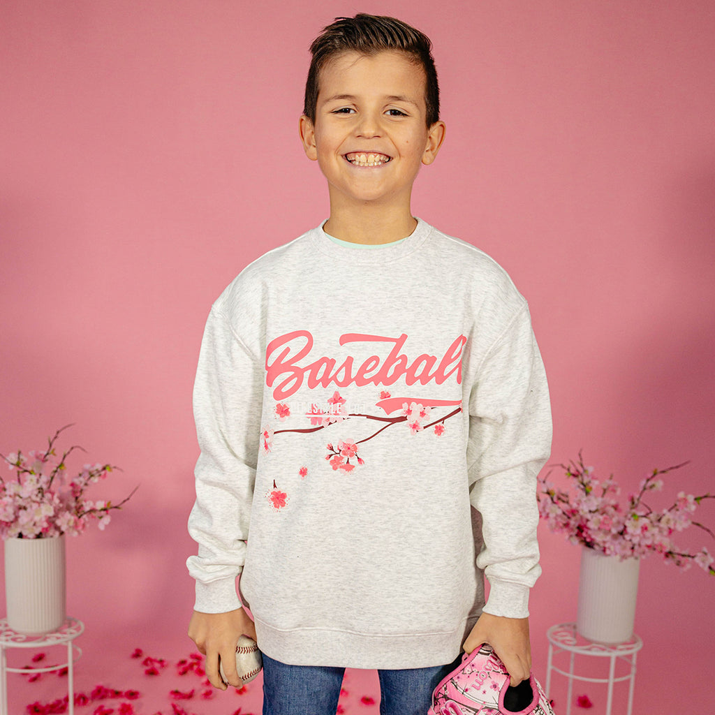 Cherry Blossoms Established Youth Crewneck