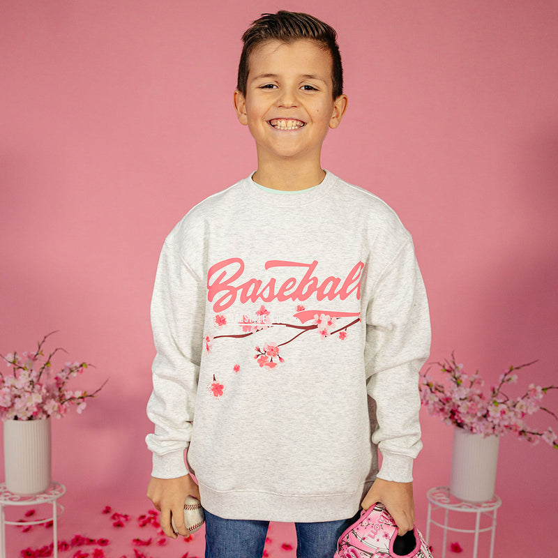 Cherry Blossoms Established Youth Crewneck