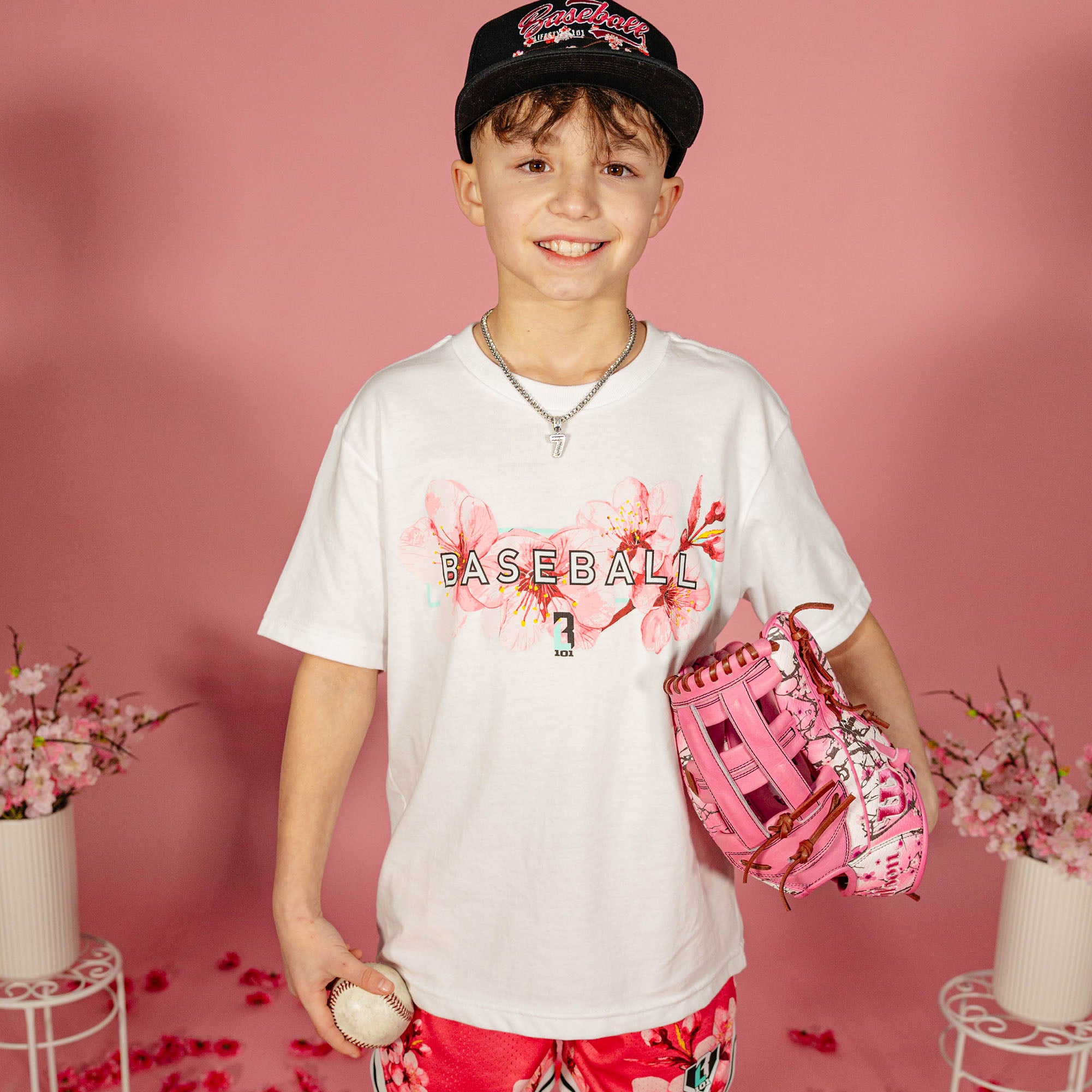 AFB POA BORDER TEE PINK T-Shirts – AFB