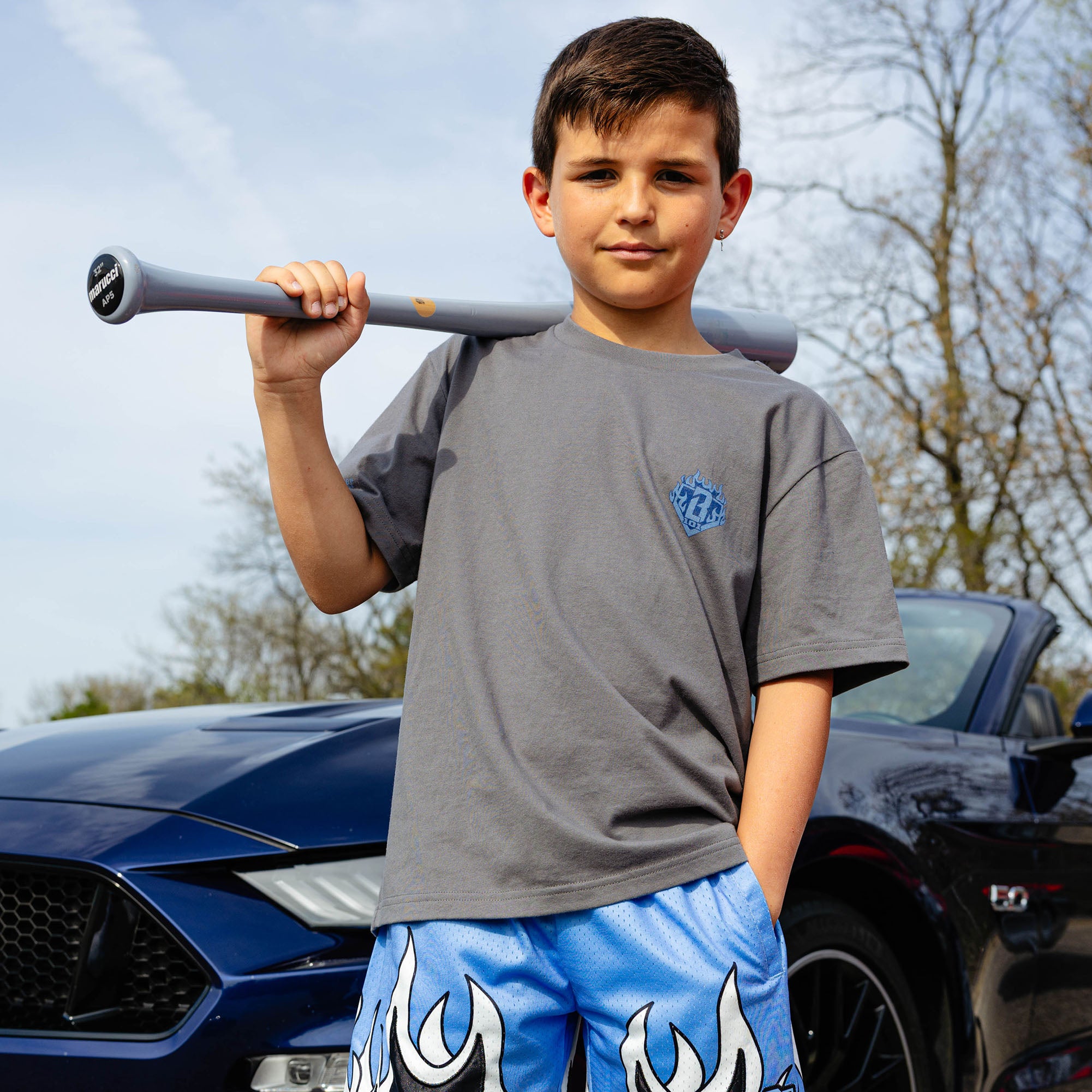 Flame Thrower Youth Tee - Baseball Lifestyle 101