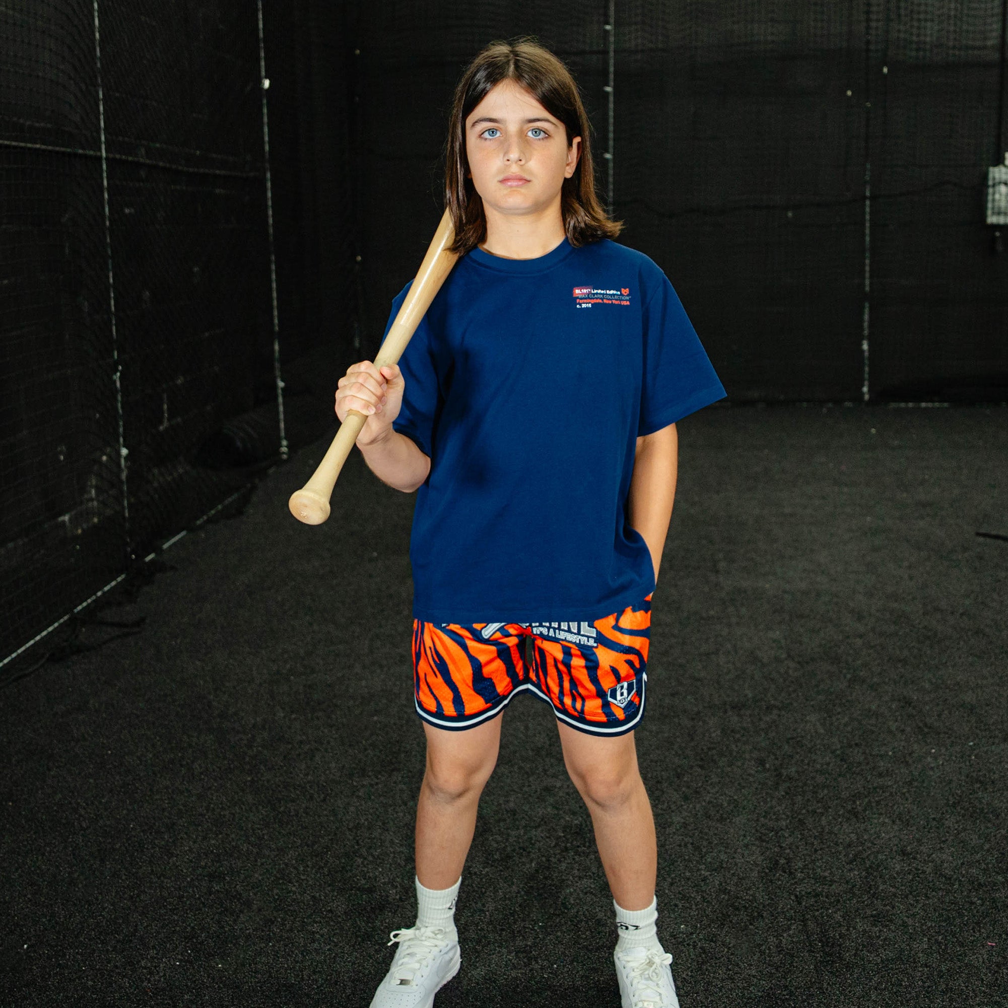 Max Clark Youth Tee - Navy - Baseball Lifestyle 101