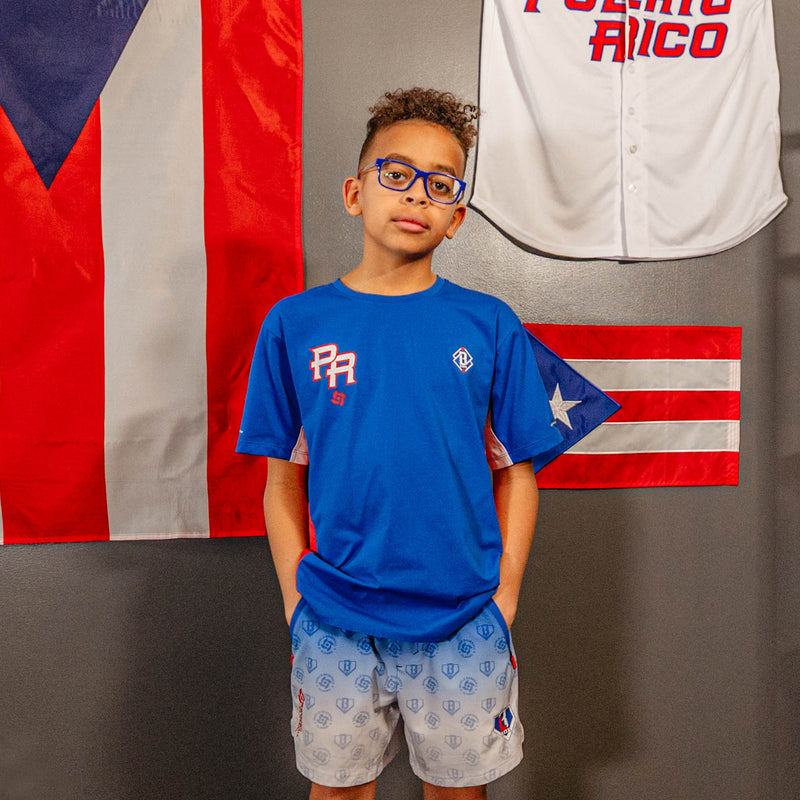 Diamond Tech Youth Vented Tee - Puerto Rico