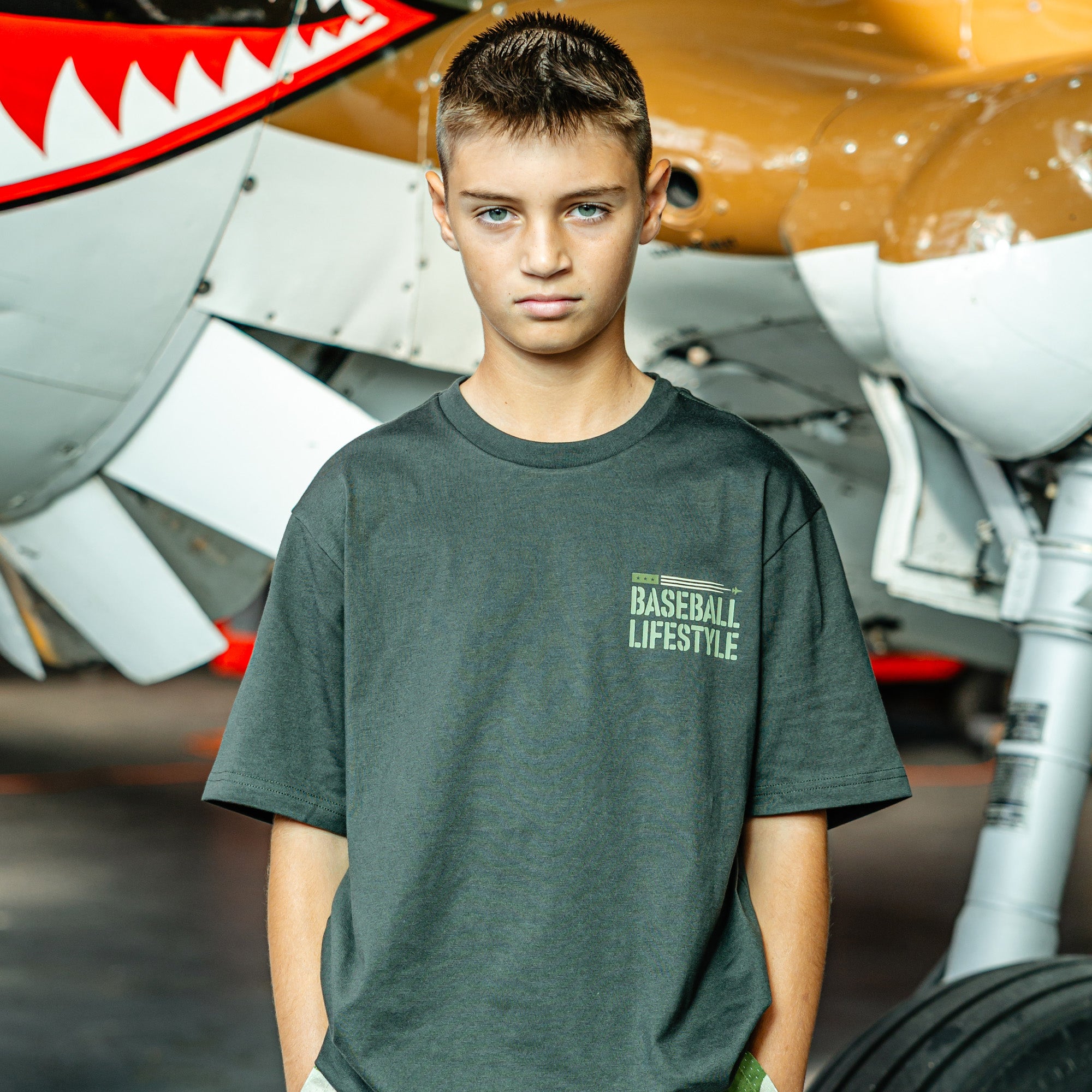 All for One Youth Tee - Heavy Metal - Baseball Lifestyle 101