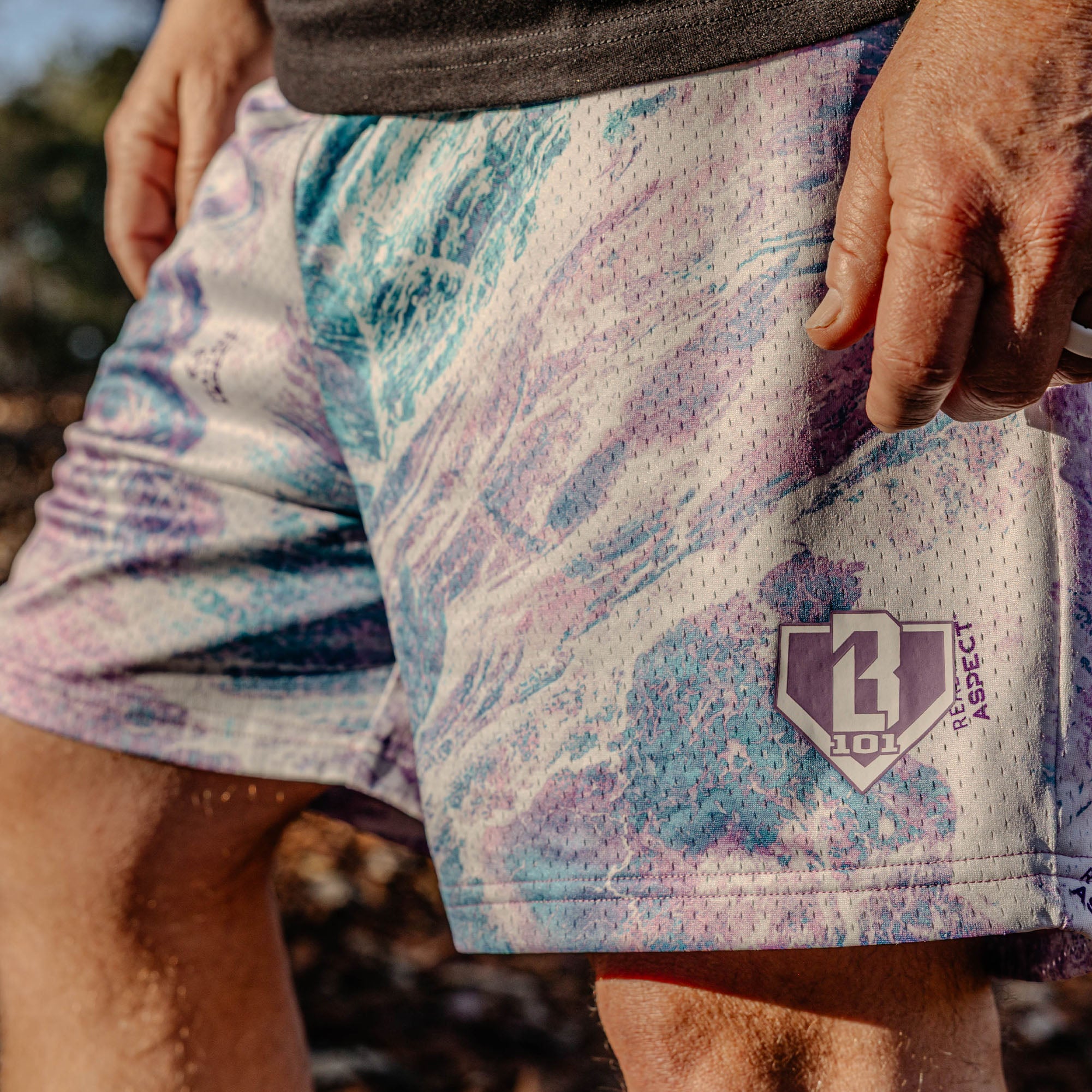 Realtree Aspect Youth Shorts - Lavender - Baseball Lifestyle 101