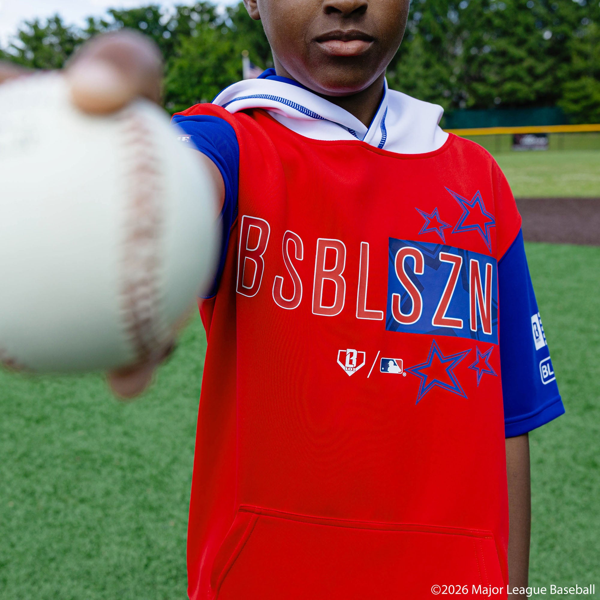 BL101 All-Star BSBL-SZN V3 Short Sleeve Youth Hoodie - Baseball
