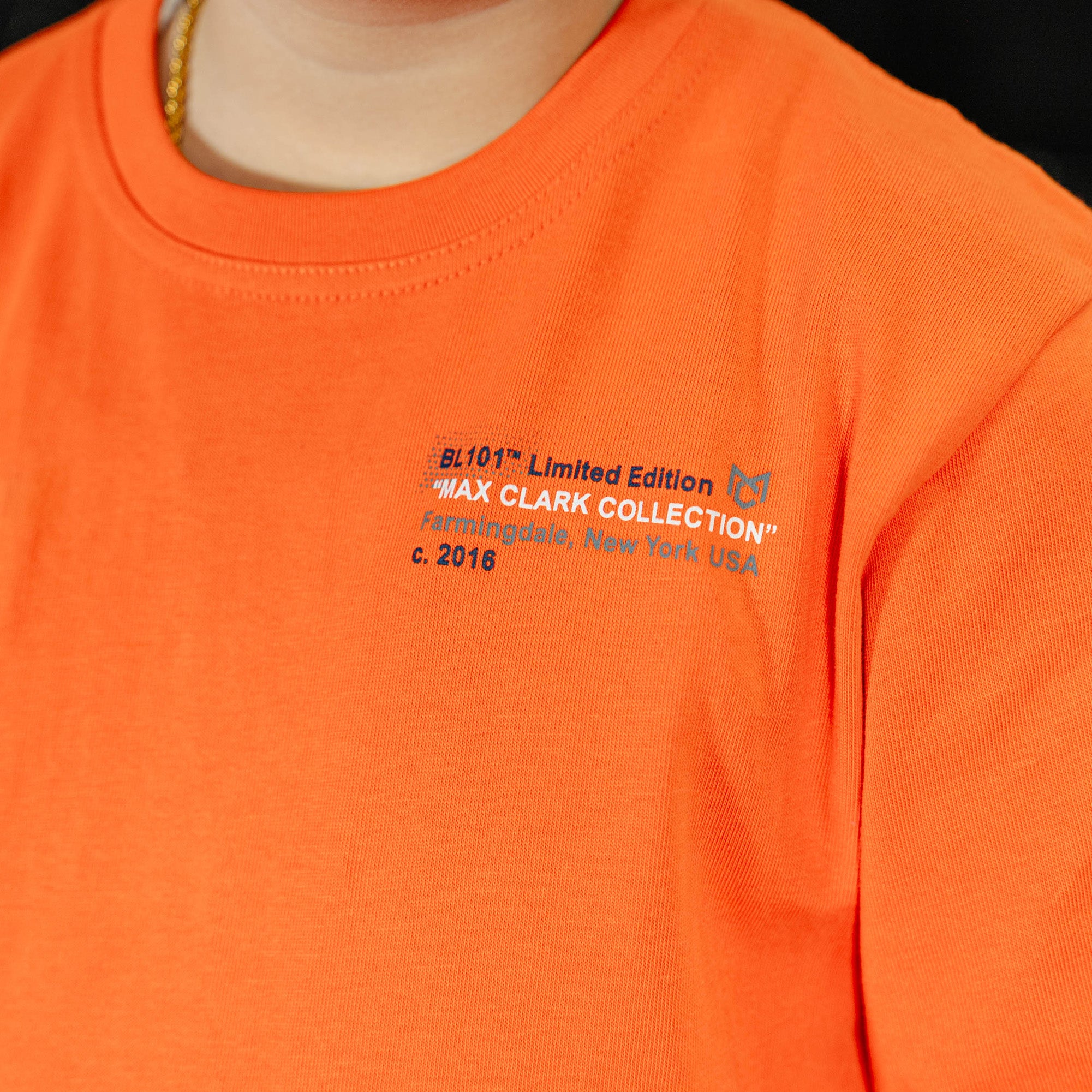 Max Clark Tee - Orange - Baseball Lifestyle 101