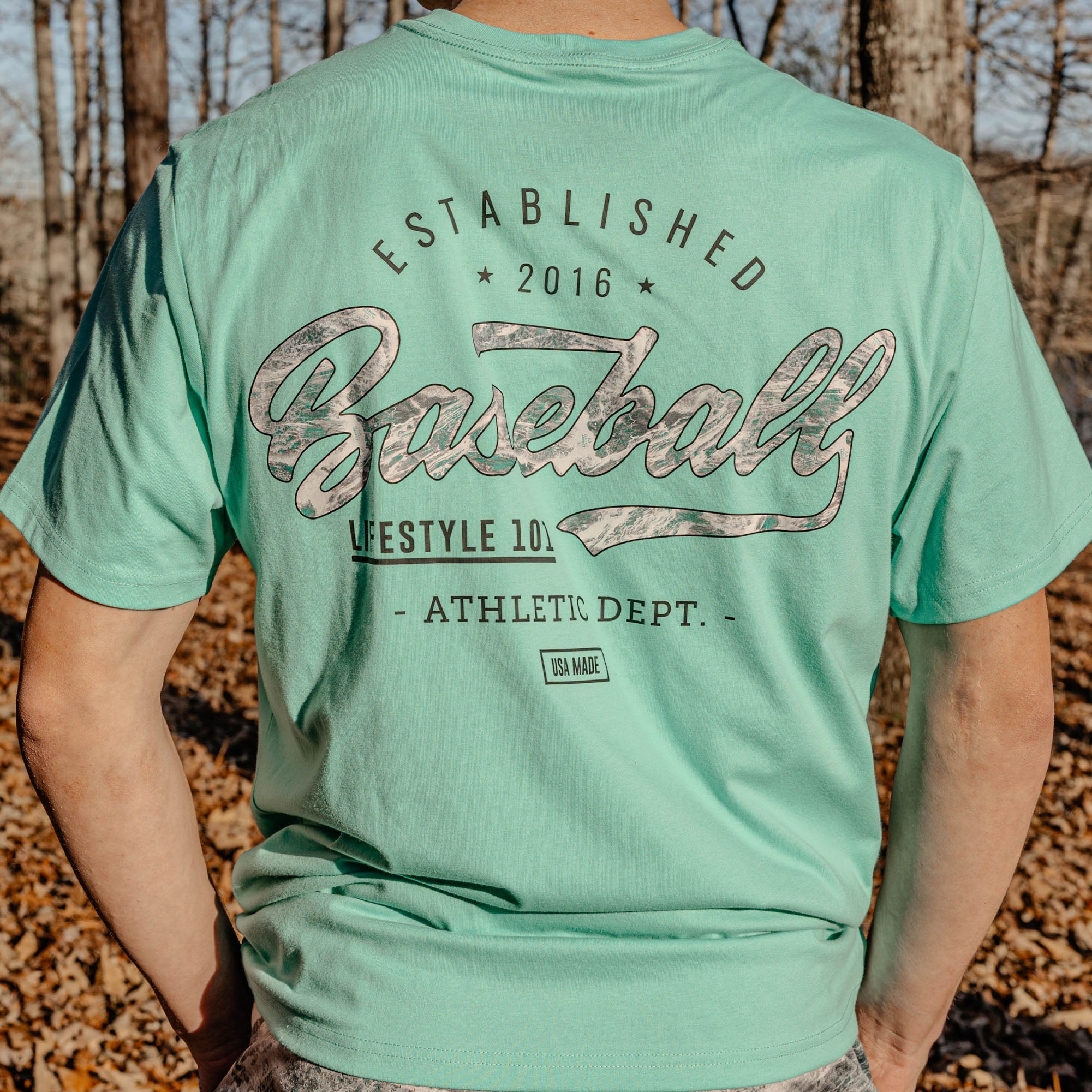 Realtree Established Youth Tee - Teal/Aspect-Arctic – Baseball
