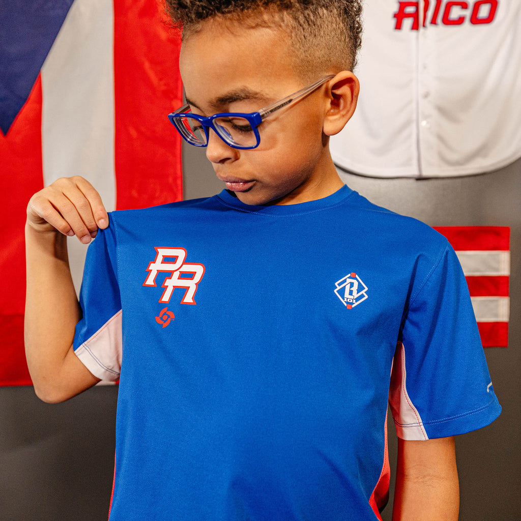 Diamond Tech Youth Vented Tee - Puerto Rico