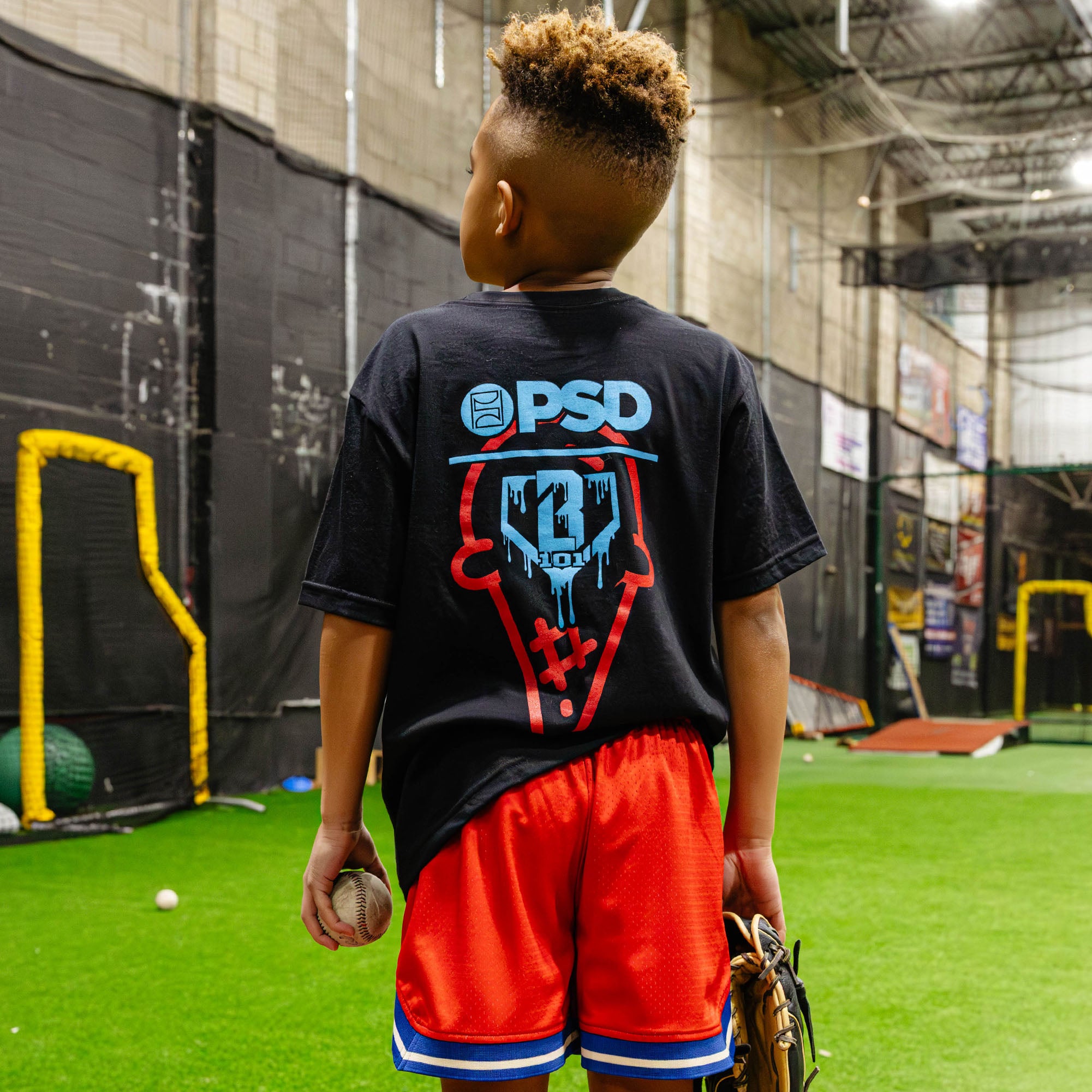 BL 101 X PSD Scoops Youth Tee - Black