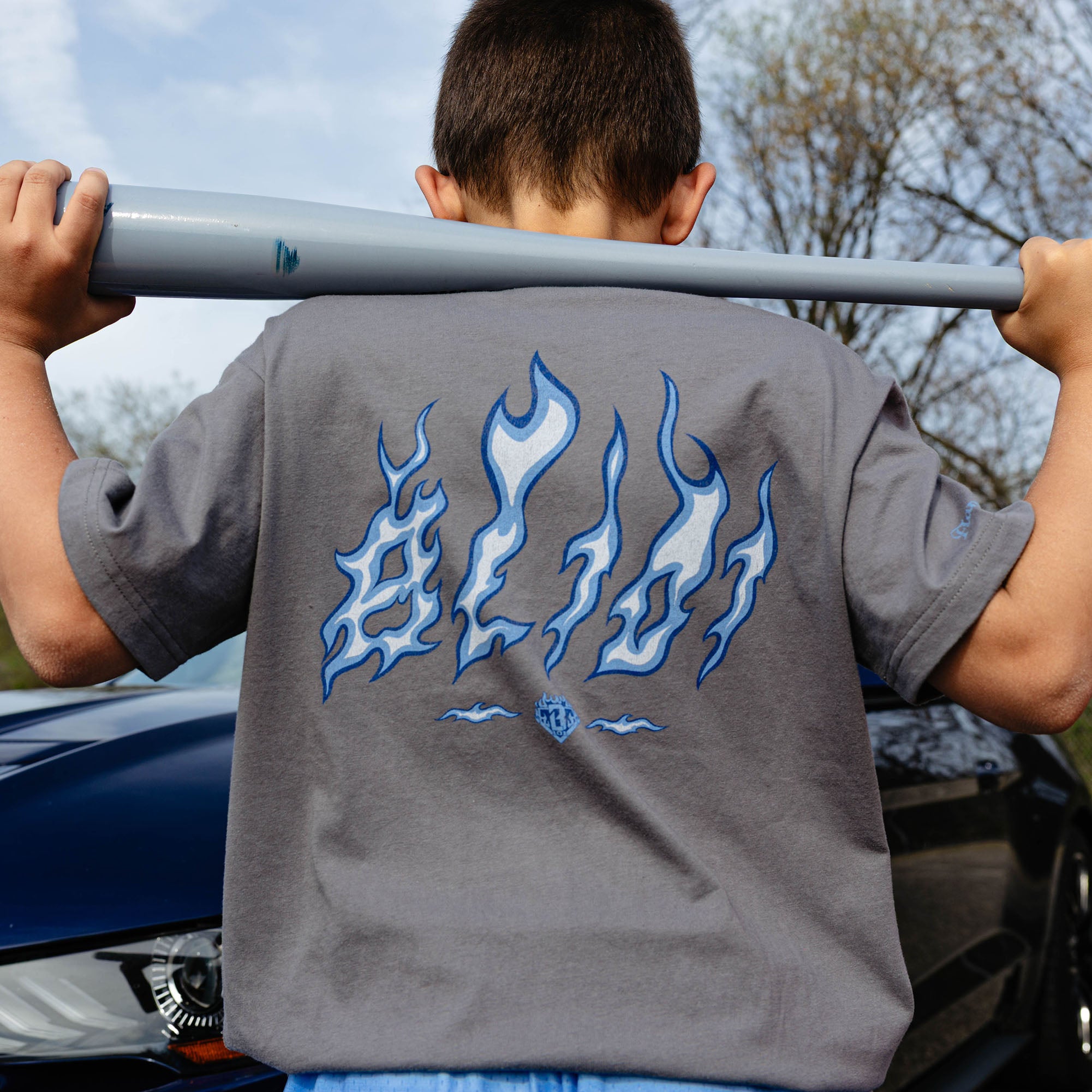 Flame Thrower Youth Tee - Baseball Lifestyle 101