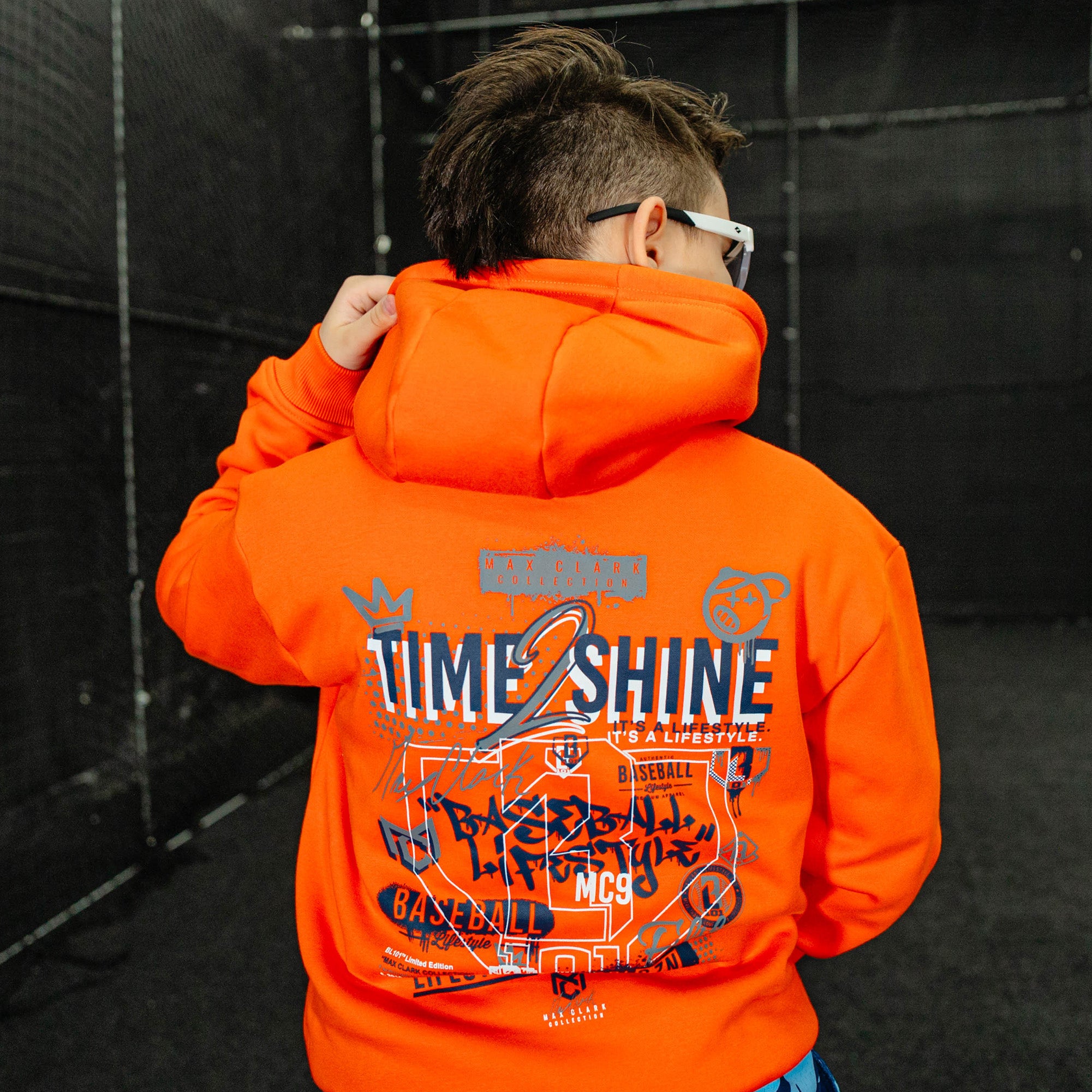 Max Clark Youth Hoodie - Orange