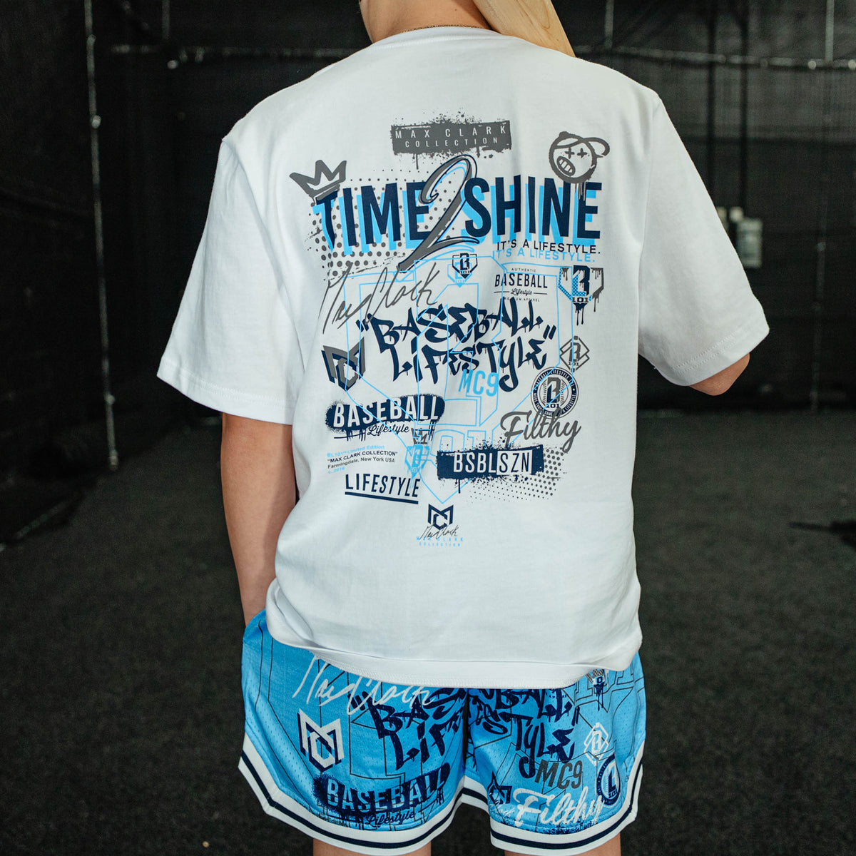 Max Clark Youth Tee - White - Baseball Lifestyle 101