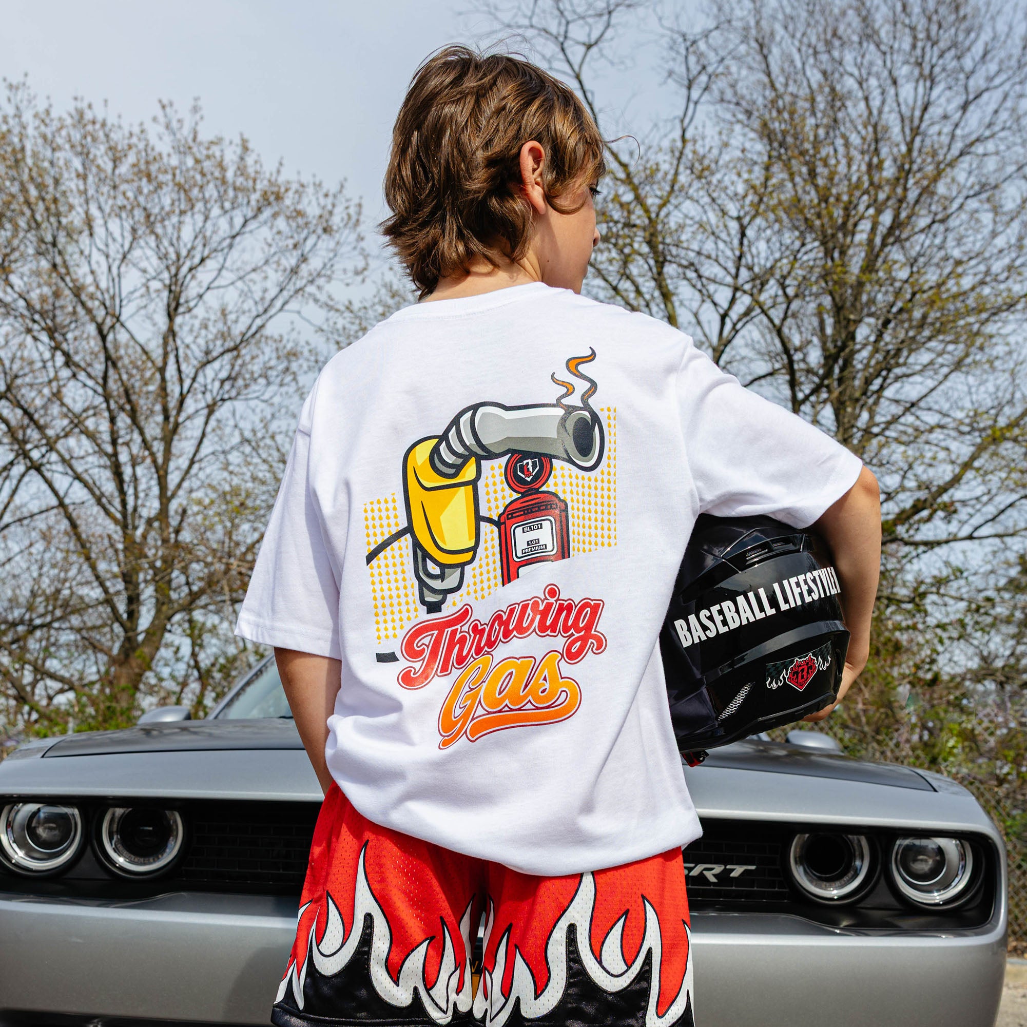 Throwing Gas Youth Tee - Baseball Lifestyle 101