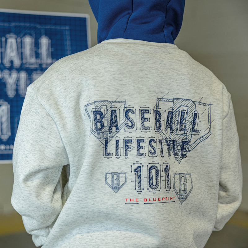 Blueprint BL Youth Hoodie - Heather Gray