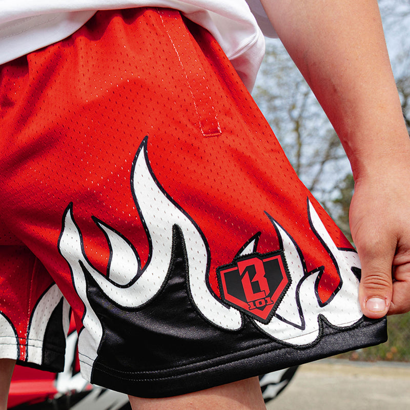 Flame Youth Shorts - Red