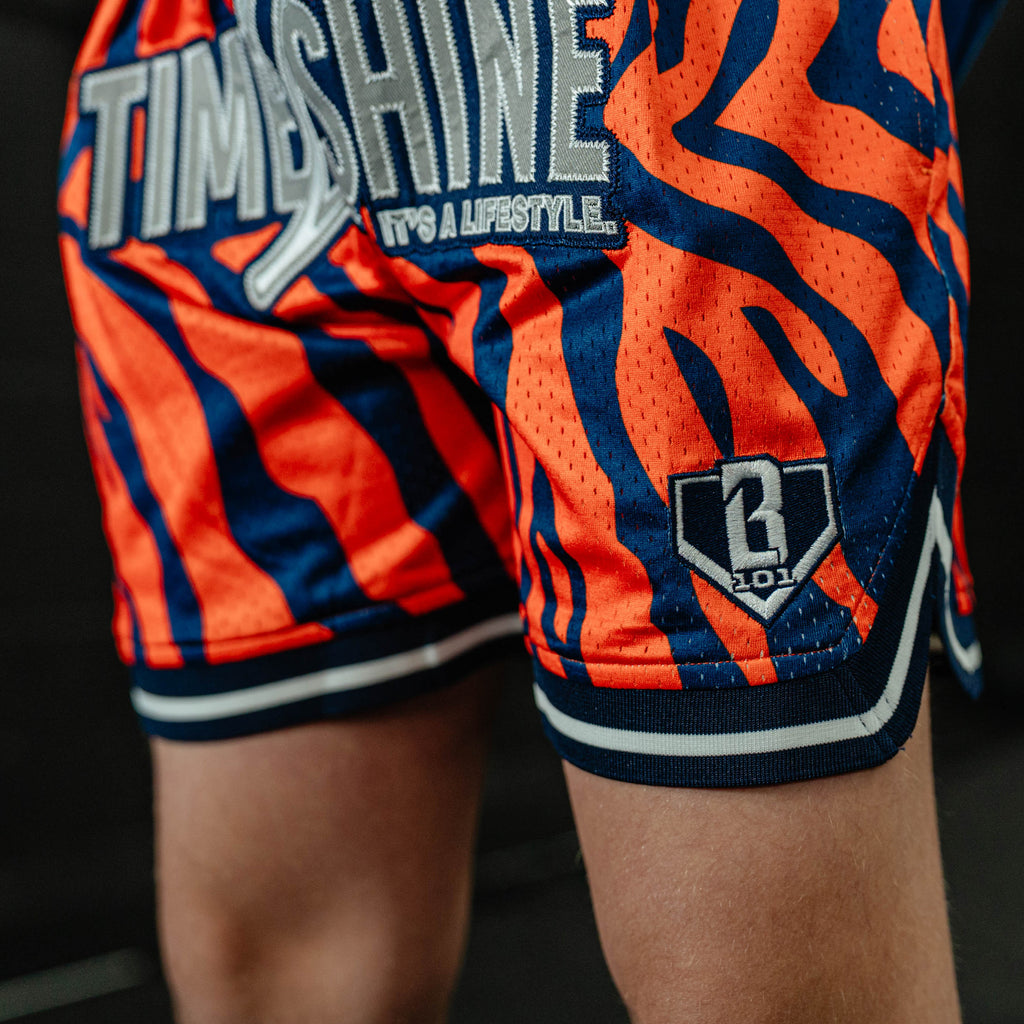 Max Clark Tiger Youth Court Shorts - Orange