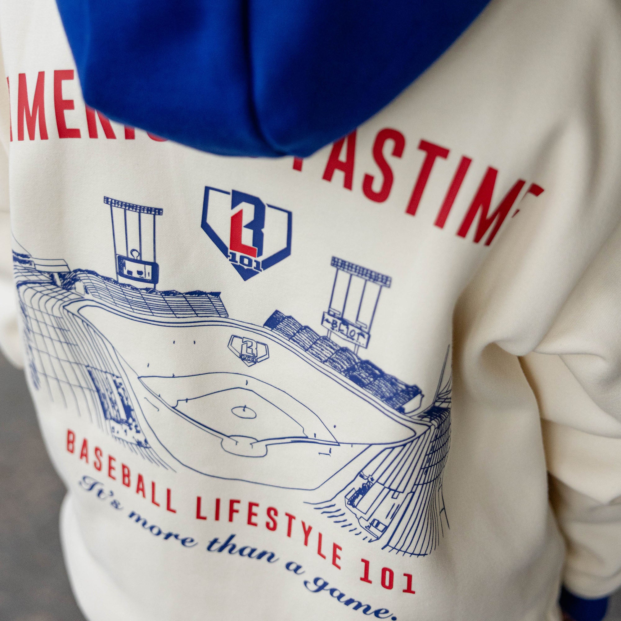 Stadium Youth Hoodie - Bone - Baseball Lifestyle 101