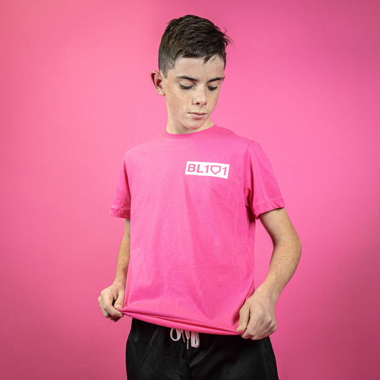 Authentic Tee - Pink/White