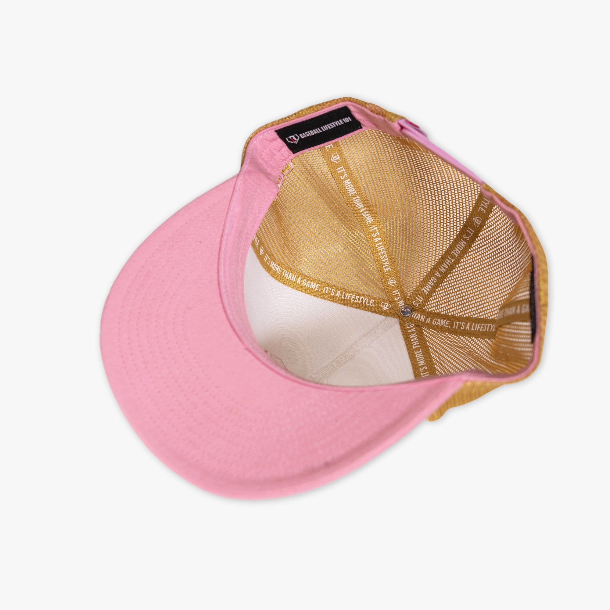 Drip Mesh Off Field Snapback - White/Pink - Baseball Lifestyle 101
